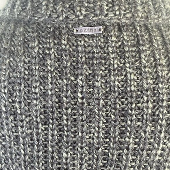 PRANA Thalia Long Open Front Sweater Green Chunky Knitted Duster Vest Sz MED  Th - Picture 6 of 11